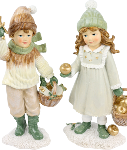 5437 FIGUREN XMAS MEMORIES S/2